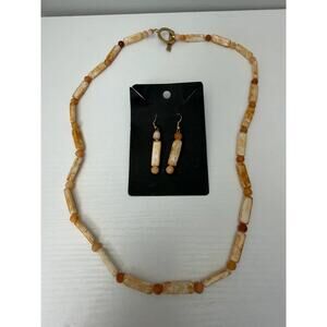 Handmade earrings & necklace set